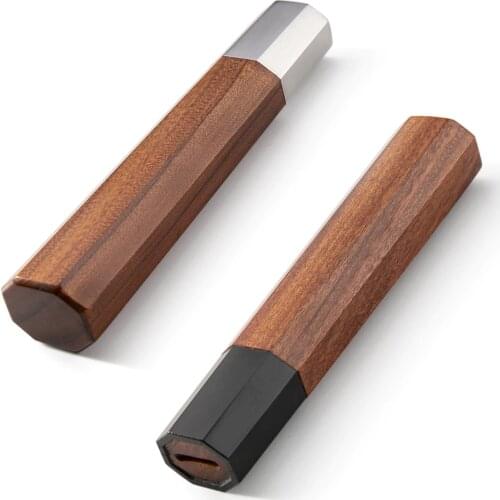 Japanese Chef Knife Handle DIY Kitchen Knives ECO Friendly natural African Wood Knife Making Details Accessories Octagonal