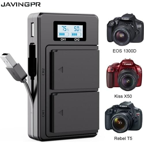 LP-E10 LPE10 LP E10 Camera Battery LCD Charger For Canon EOS 1100D 1200D 1300D 2000D 4000D Rebel T3 T5 T6 KISS X50 X70 Battery