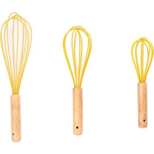 1pc Kitchen Silicone Whisk Non-Slip Easy To Clean Egg Beater Kitchen Utensil Specialty New Kitchen Silicone Egg Beater Tool