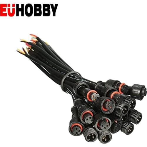 10Pairs 20cm 3Pin Wire Connectors 0.3 Square Millimeter 22AWG LED Cable Waterproof Male/Female Electronics Stocks