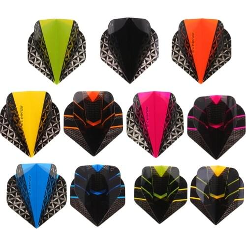 10Pcs Standard Shape PET Flights for Steel / Darts Equipment Supplies