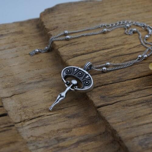 12pcs Wicca Pendant Necklace For Women Jewelry