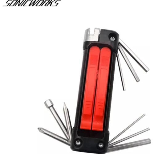 14 In 1 Multifunction Bike Tools Cycling Screwdriver Chain Cutter Wrenches Bicycle Alloy Steel Combination Tire Repair Kit Set