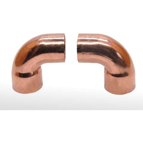 16mm ID x 16mm OD x 1.5mm Thickness Copper 90 Elbow Short Radius Scoket Weld End Feed Coupler Plumbing Fitting Water Gas Oil