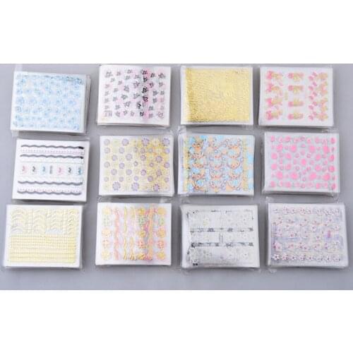 200sets 50pcs/set Sheets Nail Art Transfer Stickers 3D Design Manicure Tips Decal Decorations high quality new