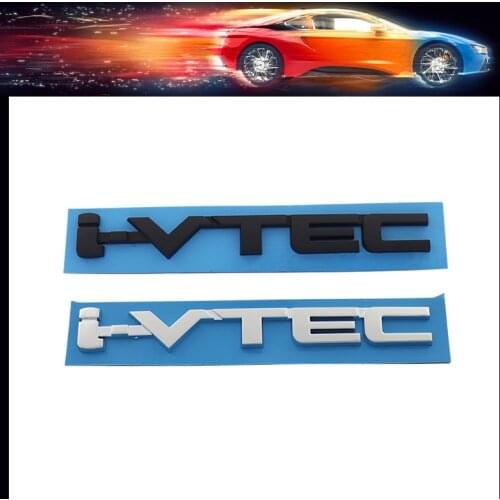 3D Premium VTEC I-VTEC car Engine Hood Fender trunk Rear Bonnet Nameplate Decal Emblem Badge Sticker for Civic Accord Insight