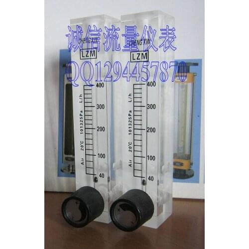 40~400L/h flowmeter with adjustable flow meter LZM-9T panel air flowmeter