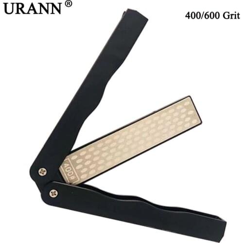 5" Double Side Diamond Knife Sharpener 400/600 Grit Whestone Grindstone Pocket Folding Knife Sharpen Sharpening Stone Sharpener