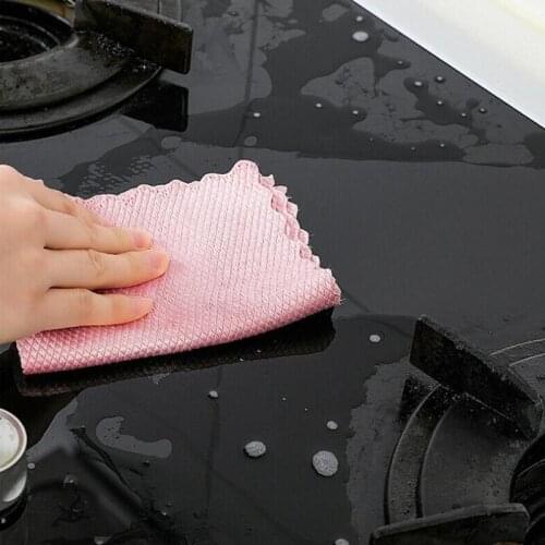 5pcs Special Fish Scale Wipes For Glass Cleaning Leaving No Degreasing Cloths Cloth Cleaning Wash Traces Housework Car Kitc R6I8