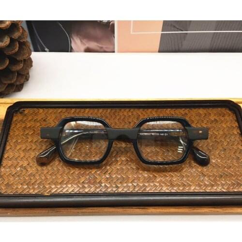 Belight Optical Women Men Thick Acetate Fancy Vintage Retro Design Square Shape Spectacle Frame Precription Lens 98022