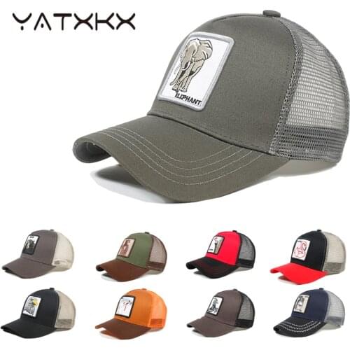[YaTxKx] Mesh Cap Summer Baseball Cap Anime Black Trucker Dad Hat Snapback Caps For Men Women Visor Bones Sunhats