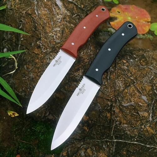 [Brother F012] High 61 hardness D2 Knife Full-Tang outdoor survival Fixed Blade Straight Edge Hunting Rescue Tactical EDC Tool