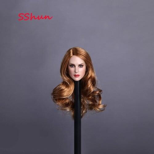 GACTOYS GC005 1/6 European and American sexy female head sculpture hair transplant model toy For 12'' Action Figure Body DIY