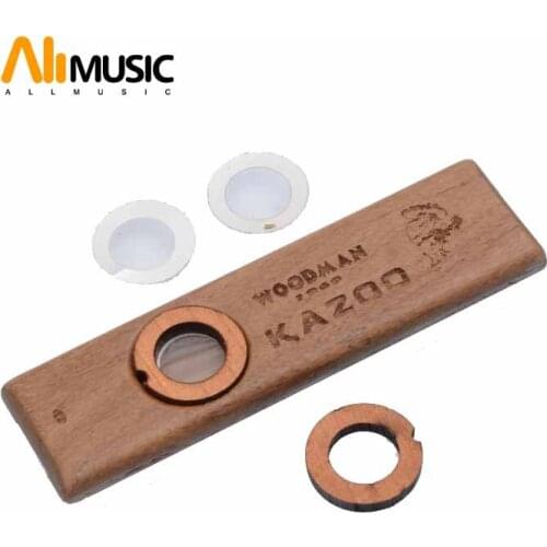 Kazoo Guitar Ukulele Partner High-end Raw Wood Harmonica Mini Size In Pocket For Party Play Coax Child Easiest Instrument Toys