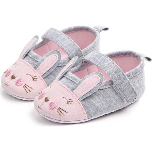 Cotton Baby Girl Shoes Newborn Infant Cartoon Cat Soft Sole Prewalker Casual Baby Shoes Crib Shoes First Walkers