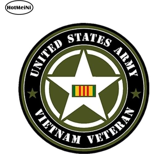 HotMeiNi 13cm x 13cm Car Styling United States Army Vietnam Veteran Decal Car Sticker Waterproof Doors And Windows Accessories