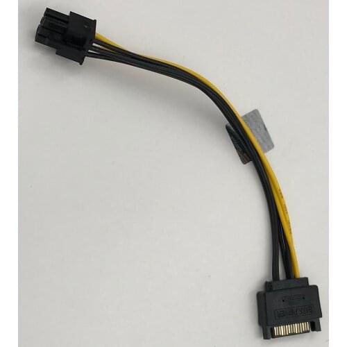 15Pin Sata Cable to 6pin Graphics Card Cable Sata to PCIe PCI-e PCI Express Adapter Power Supply for Miner Mining Cable 18cm
