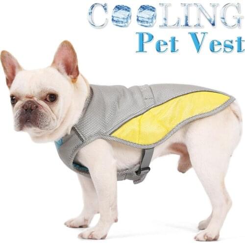 Summer dog cooling vest jacket coat breathable Cool Clothes for french bulldog pet reflective clothes Summer breathable clothing