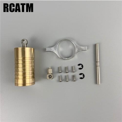 Model car metal brass Mid-mounted hydraulic cylinder For 1/14 Tamiya RC Truck Dumptruck Tipper SCANIA VOLVO AROCS Lesu