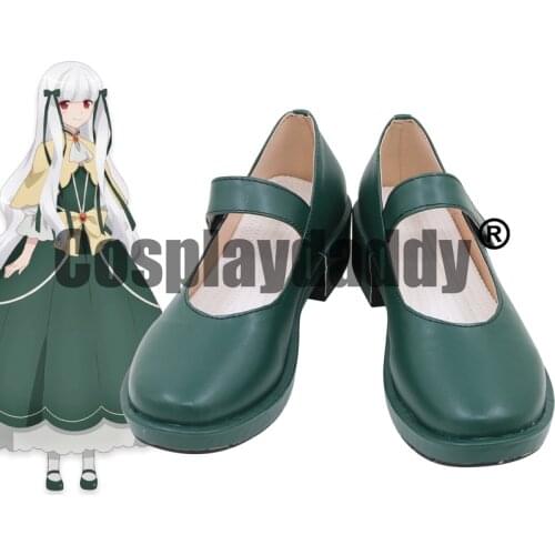 My Next Life as a Villainess: All Routes Lead to Doom! Hamefura Sophia Ascart Anime Cosplay Mary Jane Lolita Green Shoes C006