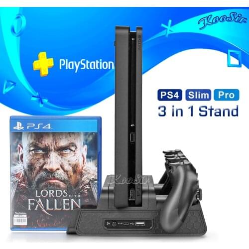 PS4/Slim/PRO Charging Stand Cooling Fan Cooler Dual Controller Charger Dock Station for Playstation 4 PS 4 Games Accessories
