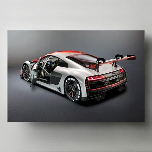 Modern Wall Art Canvas Painting Sport R8 Race Racing Car Vehicle Picture Posters and Prints Living Room Decor