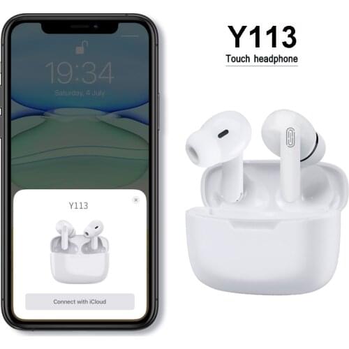 Y113 TWS Wireless Bluetooth Earphones 9D Hifi Headphones Mini Sport Earbuds With Mic Charging Box Headset PK I12 I9000 Pro 3 4