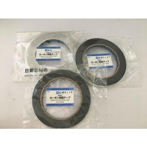 Japan Imported SEM Carbon Conductive Tape Electron Microscope Nissin SEM Double-sided Carbon Conductive Tape 5mm 8mm 12mm *20m
