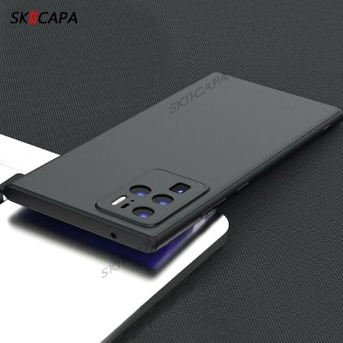 For ZTE Axon 30 Ultra Soft Silicone Ultra-thin Matte Phone Case For Axon 30 Pro Ultra Camera Lens Protective Back Cover Black