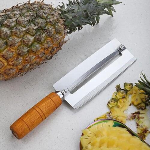 1Pcs Stainless Steel Sharp Cane Knife Pineapple Peeler, Durable Practical Portable Kitchen Gadgets Manual Fruit/Vegetable Knife