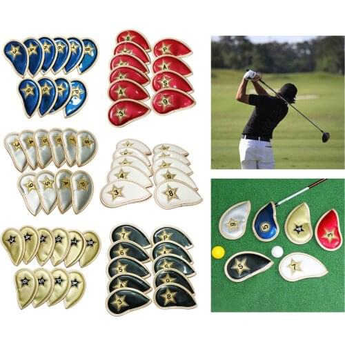 10pcs Golf Club Iron Head Cover Protection Headcover for
