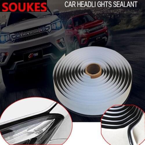 4m Car Headlight Sealant Reseal Hid Headlamps Strip For Chevrolet Cruze Aveo Captiva Lacetti TRAX Sail Epica Lada Granta Kalina