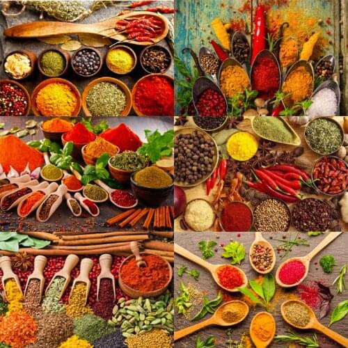 5D DIY Diamond Painting Abstract Food Whole Grains Cartoon Diamond Embroidery Mosaic Cross Stitch Home Restaurant Decor