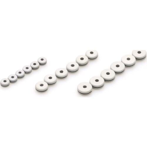 6pcs RC Model Helicopter 450/500/600 Rubber Ring Drone Head Canopy Nut Spinner Cover Fixed Buckle Hole Dia 2.3/2.7/2.8mm for DIY