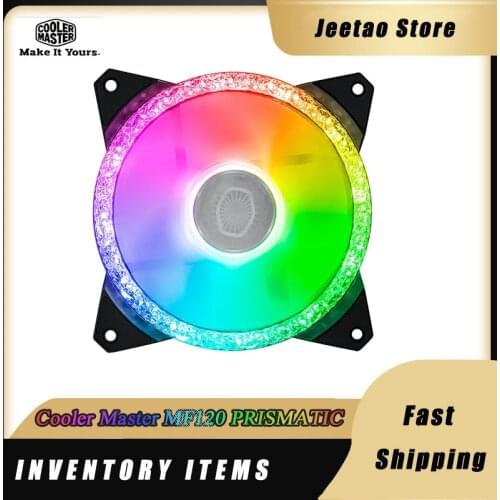 Cooler Master MF120 PRISMATIC Addressable ARGB 12cm case fan Diamond lighting effect desktop silent computer CPU cooling cooler