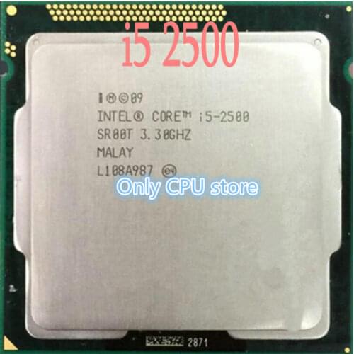 Free shipping I5-2500 CPU SR00T 3.30GHz quad-core LGA1155 6MB cache 95W I5 2500 Processor working