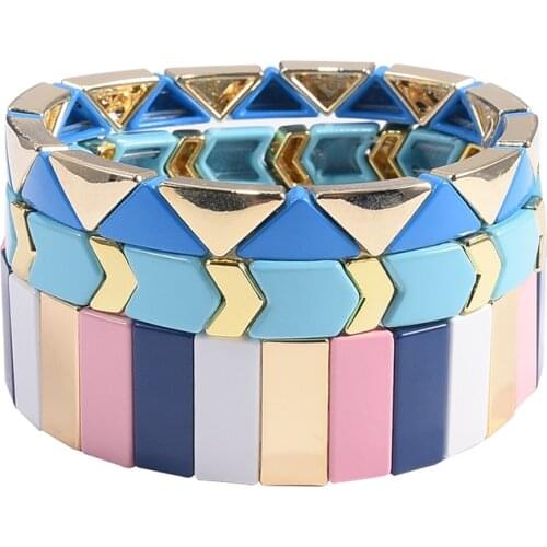 Boho myuki tila bracelet vesco girl stackable bracelt femme best friend stuff rainbow strap 2020 bracelet golden partner armband