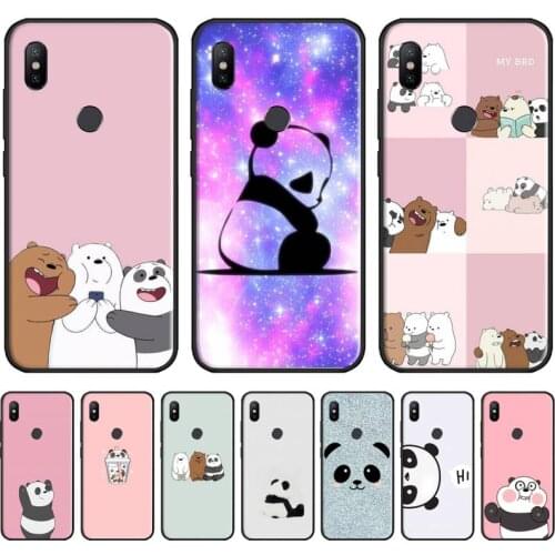 China panda cute cartoon chengdu Phone Cases For Xiaomi Redmi 7 9t 9se k20 mi8 max3 lite 9 note 8 9s 10 pro Soft Silicone