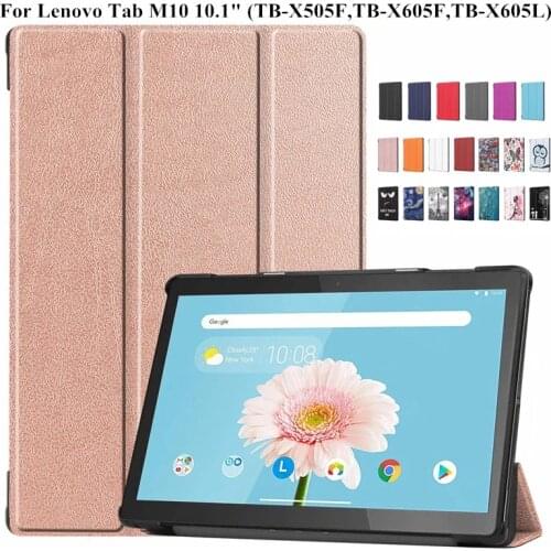 Case for Lenovo Tab M10 TB-X505F TB-X505X TB-X505L TB-X605F TB-X605L 10.1 inch Folding Stand Cover for Funda Lenovo Tab M10 Case