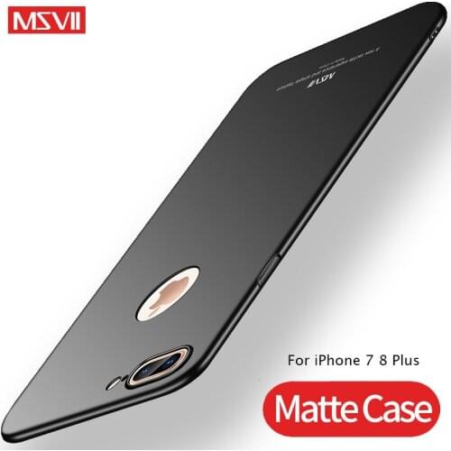 MSVII Cases For iPhone 7 Case Cover Slim Luxury Matte Coque For iPhone 8 Plus Case 8Plus PC Hard Back Cover For iPhone 8 7 Plus