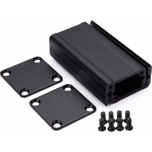 Black Extruded Aluminum Case Aluminum Electronic Project Box Enclosure Case With 8 Screws For DIYHolding Circuit Board
