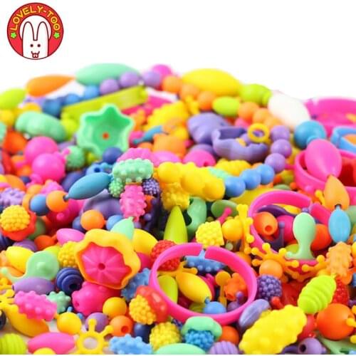 Diy Pop Beads Girls Toys Creativity Needlework Kids Crafts Childrens Bracelets Handmade Jewelry Fashion Kit Toy For Girl Gift