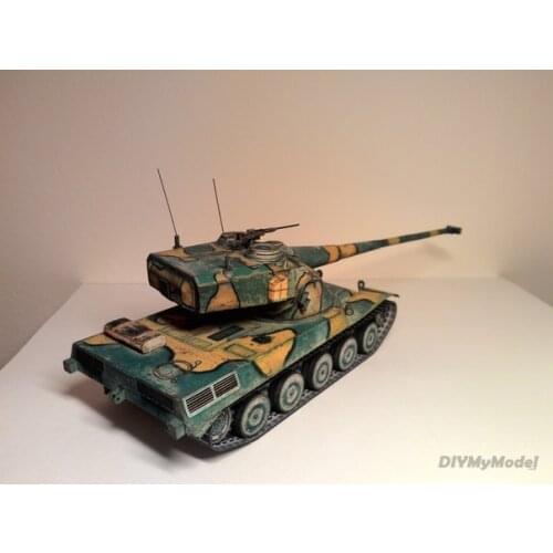 DIYMyModeI French amx 50B heavy tank DIY Handcraft Paper Model KIT Handmade Toy Puzzles Gift Movie props RU(Origin)