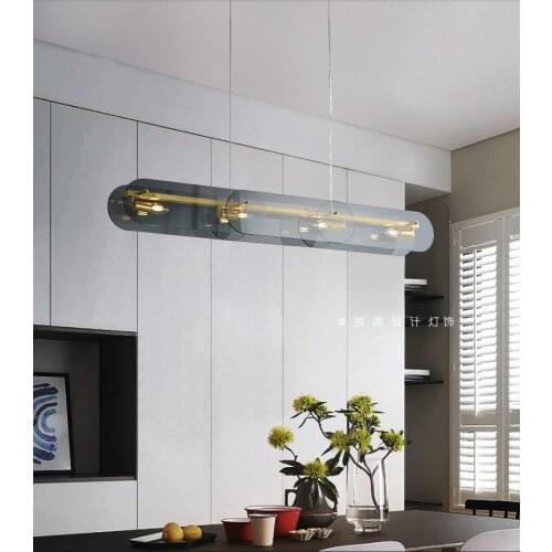 Restaurant long chandelier study clothing store creative postmodern minimalist Nordic guest studio water bar chandelier