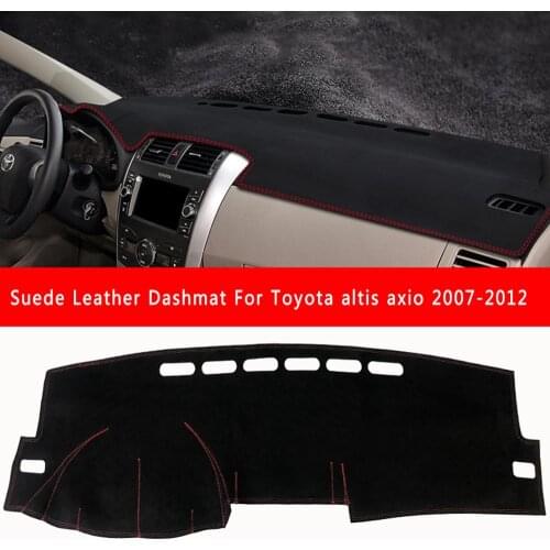 For Toyota corolla G10 altis axio 2007 2008 2009 2011 2012 Suede Leather Dashmat Dashboard Cover Pad Dash Mat Carpet Car-styling