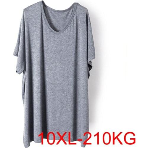 Summer Men Oversized T-shirt 10XL 210KG 9XL Plus Size T-shirts 3 Colors