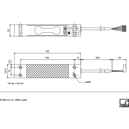 Germany HBM new original PW6C weighing sensor PW6C3/5/10/15/20KG weighing sensor