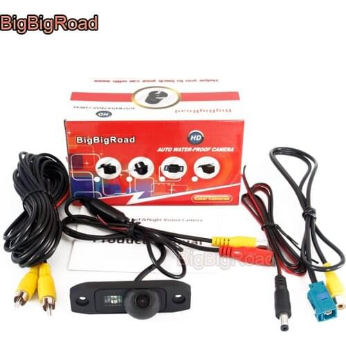 BigBigRoad Car Rear View Reverse Camera For Volvo XC60 XC 60 2008 2009 2010 2011 2012 2013 2014 Original Screen Compatible