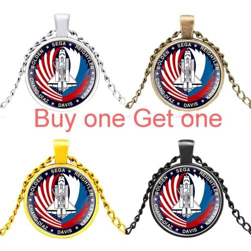 Classic Russian Космические Силы России Fashion Glass Cabochon Men Women Pendant Necklace Gifts