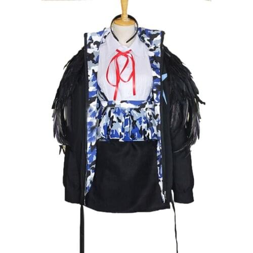 Girls Frontline thunder Cosplay Costume Halloween Carnival Battle Unifroms Full Set with bag and gloves